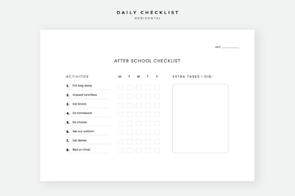 Download Daily Checklist | School Checklist - Premium Resources