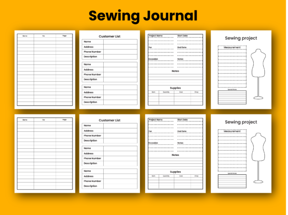 Download Sewing Journal KDP Interiors - Premium Bundle
